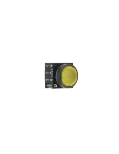 Bouton-poussoir plat lumineux jaune Siemens 3SB32060AA31, 22 mm, 1 L